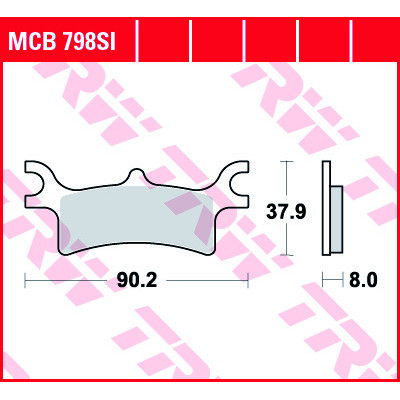 Garnituri frână TRW MCB798SI Garnituri frână TRW MCB798SI