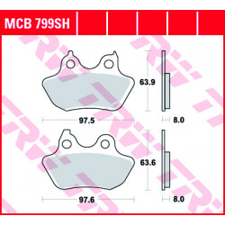 Garnituri frână TRW MCB799SH