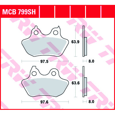 Garnituri frână TRW MCB799SH Garnituri frână TRW MCB799SH