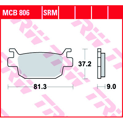 Garnituri frână TRW MCB806 Garnituri frână TRW MCB806