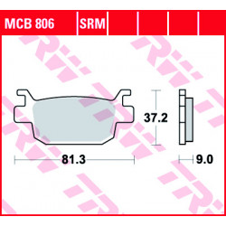 Garnituri frână TRW MCB806SRM
