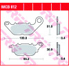 Garnituri frână TRW MCB812