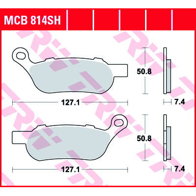 Garnituri frână TRW MCB814SH Garnituri frână TRW MCB814SH