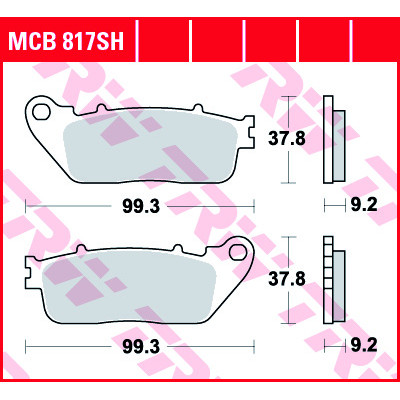 Garnituri frână TRW MCB817SH Garnituri frână TRW MCB817SH