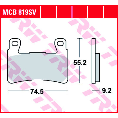Garnituri frână TRW MCB819SV Garnituri frână TRW MCB819SV