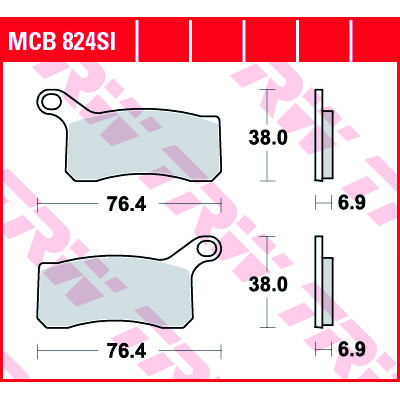 Garnituri frână TRW MCB824SI Garnituri frână TRW MCB824SI