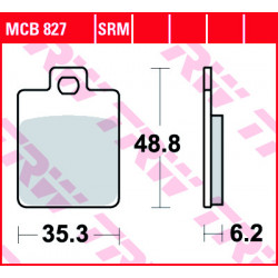 Garnituri frână TRW MCB827SRM