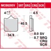 Garnituri frână TRW MCB829CRQ Garnituri frână TRW MCB829CRQ thumb
