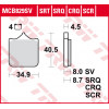 Garnituri frână TRW MCB829SCR
