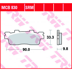Garnituri frână TRW MCB830SRM