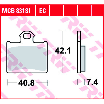 Garnituri frână TRW MCB831SI Garnituri frână TRW MCB831SI