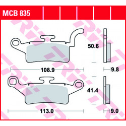 Garnituri frână TRW MCB835