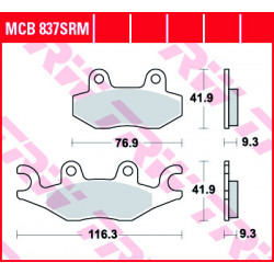 Garnituri frână TRW MCB837SRM Garnituri frână TRW MCB837SRM
