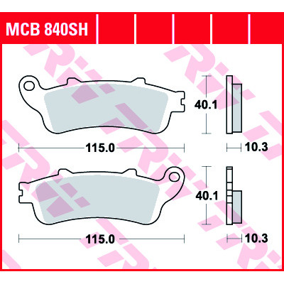 Garnituri frână TRW MCB840SH Garnituri frână TRW MCB840SH
