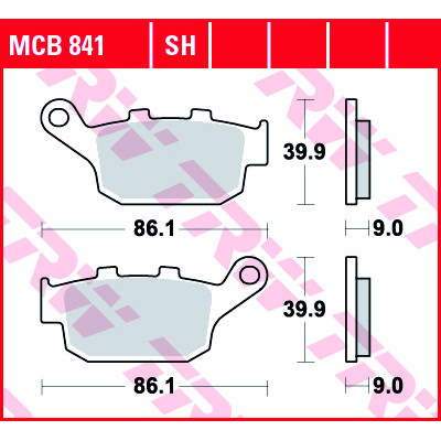 Garnituri frână TRW MCB841 Garnituri frână TRW MCB841