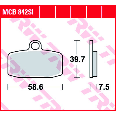 Garnituri frână TRW MCB842SI Garnituri frână TRW MCB842SI