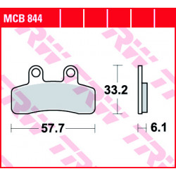 Garnituri frână TRW MCB844 Garnituri frână TRW MCB844
