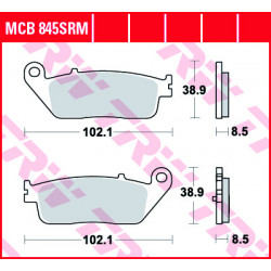 Garnituri frână TRW MCB845SRM Garnituri frână TRW MCB845SRM