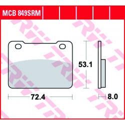Garnituri frână TRW MCB849SRM