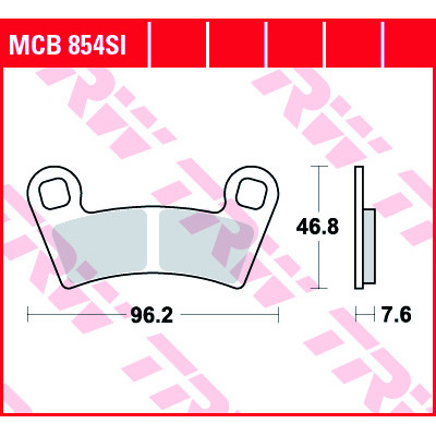 Garnituri frână TRW MCB854SI Garnituri frână TRW MCB854SI