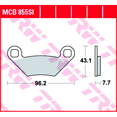 Garnituri frână TRW MCB855SI Garnituri frână TRW MCB855SI