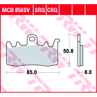 Garnituri frână TRW MCB856SV Garnituri frână TRW MCB856SV
