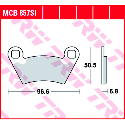 Garnituri frână TRW MCB857SI Garnituri frână TRW MCB857SI