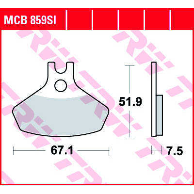 Garnituri frână TRW MCB859SI Garnituri frână TRW MCB859SI