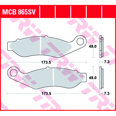 Garnituri frână TRW MCB865SV Garnituri frână TRW MCB865SV