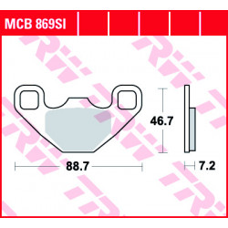Garnituri frână TRW MCB869SI