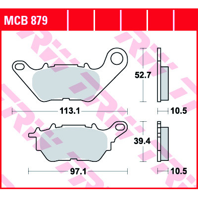 Garnituri frână TRW MCB879 Garnituri frână TRW MCB879