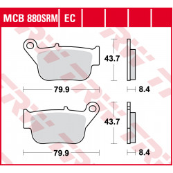 Garnituri frână TRW MCB880SRM