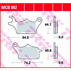 Garnituri frână TRW MCB882