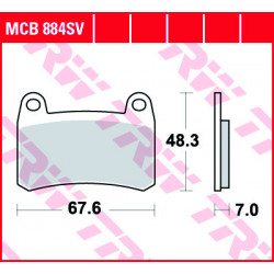 Garnituri frână TRW MCB884SV
