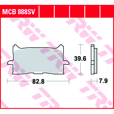 Garnituri frână TRW MCB888SV Garnituri frână TRW MCB888SV