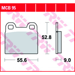 Garnituri frână TRW MCB95