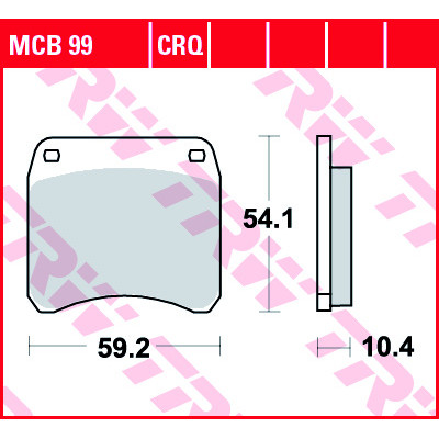 Garnituri frână TRW MCB99CRQ Garnituri frână TRW MCB99CRQ