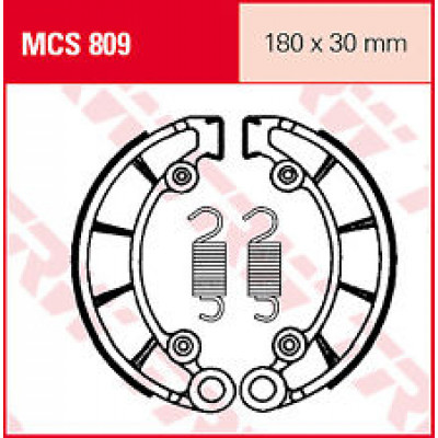 Garnituri frână TRW MCS809 Garnituri frână TRW MCS809