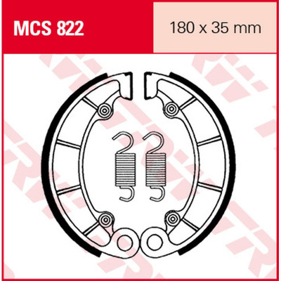 Garnituri frână TRW MCS822 Garnituri frână TRW MCS822