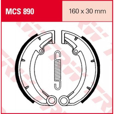 Garnituri frână TRW MCS890 Garnituri frână TRW MCS890