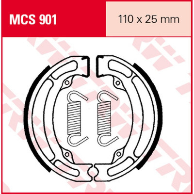 Garnituri frână TRW MCS901 Garnituri frână TRW MCS901