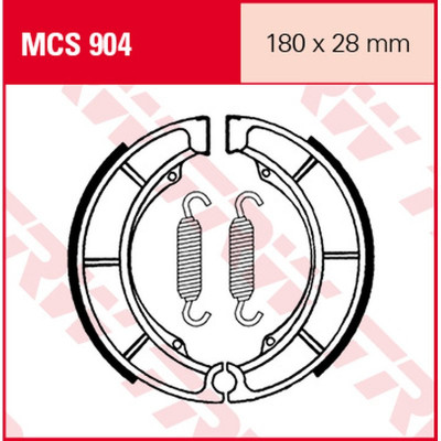 Garnituri frână TRW MCS904 Garnituri frână TRW MCS904