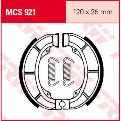 Garnituri frână TRW MCS921 Garnituri frână TRW MCS921