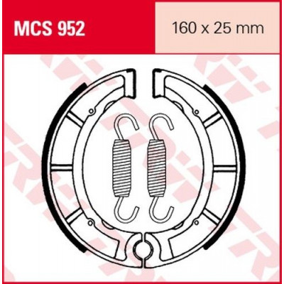 Garnituri frână TRW MCS952 Garnituri frână TRW MCS952