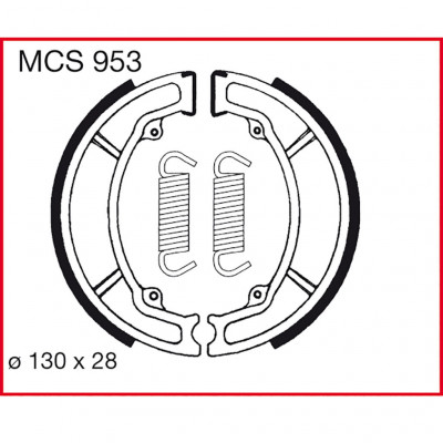 Garnituri frână TRW MCS953 Garnituri frână TRW MCS953