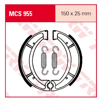 Garnituri frână TRW MCS955 Garnituri frână TRW MCS955