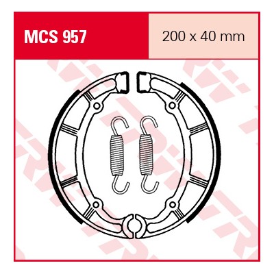 Garnituri frână TRW MCS957 Garnituri frână TRW MCS957