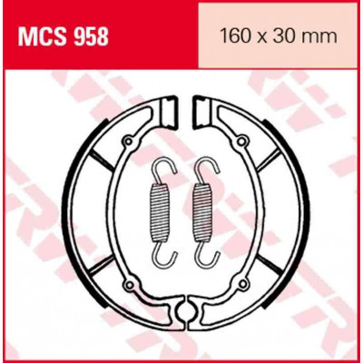 Garnituri frână TRW MCS958 Garnituri frână TRW MCS958