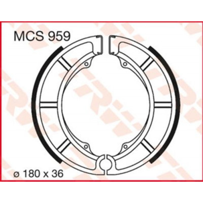 Garnituri frână TRW MCS959 Garnituri frână TRW MCS959