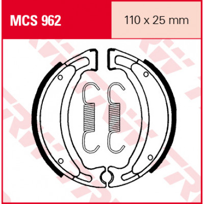 Garnituri frână TRW MCS962 Garnituri frână TRW MCS962